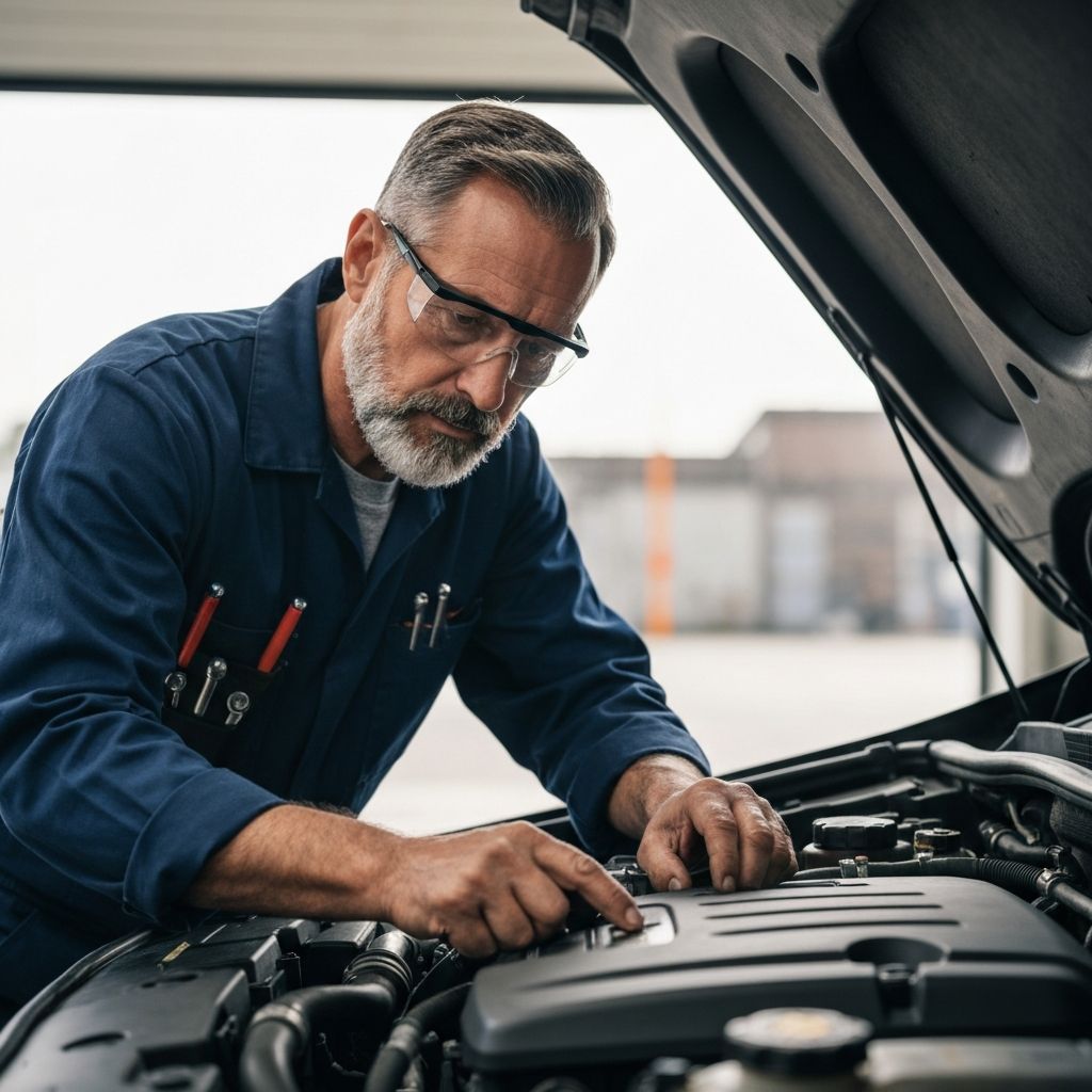 Expert mechanic at work